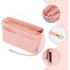 imageVercord Felt Organizer Insert For Purse Handbag Tote Bag In Bag Inside Shaper Divider Neo Beige Slender MediumA Pink