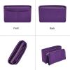 imageVercord Felt Organizer Insert For Purse Handbag Tote Bag In Bag Inside Shaper Divider Neo Beige Slender MediumA Purple