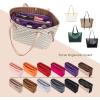 imageVercord Felt Organizer Insert For Purse Handbag Tote Bag In Bag Inside Shaper Divider Neo Beige Slender MediumA Purple