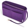 imageVercord Felt Organizer Insert For Purse Handbag Tote Bag In Bag Inside Shaper Divider Neo Beige Slender MediumA Purple