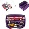 imageVercord Felt Organizer Insert For Purse Handbag Tote Bag In Bag Inside Shaper Divider Neo Beige Slender MediumA Purple