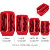 imageVercord Felt Organizer Insert For Purse Handbag Tote Bag In Bag Inside Shaper Divider Neo Beige Slender MediumA Red