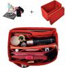 imageVercord Felt Organizer Insert For Purse Handbag Tote Bag In Bag Inside Shaper Divider Neo Beige Slender MediumA Red