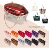 imageVercord Felt Organizer Insert For Purse Handbag Tote Bag In Bag Inside Shaper Divider Neo Beige Slender MediumA Red
