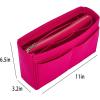 imageVercord Felt Organizer Insert For Purse Handbag Tote Bag In Bag Inside Shaper Divider Neo Beige Slender MediumA Rose