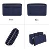 imageVercord Felt Organizer Insert For Purse Handbag Tote Bag In Bag Inside Shaper Divider Neo Beige Slender MediumDark blue