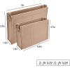 imageVercord Felt Purse Insert Organizer LV 26 19 Toiletry Pouch Insert with D Ring Attach Chain StrapBeige