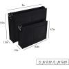 imageVercord Felt Purse Insert Organizer LV 26 19 Toiletry Pouch Insert with D Ring Attach Chain StrapBlack