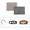 imageVercord Felt Purse Insert Organizer LV 26 19 Toiletry Pouch Insert with D Ring Attach Chain StrapGrey
