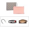 imageVercord Felt Purse Insert Organizer LV 26 19 Toiletry Pouch Insert with D Ring Attach Chain StrapPink