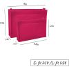 imageVercord Felt Purse Insert Organizer LV 26 19 Toiletry Pouch Insert with D Ring Attach Chain StrapRose