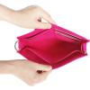 imageVercord Felt Purse Insert Organizer LV 26 19 Toiletry Pouch Insert with D Ring Attach Chain StrapRose