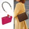imageVercord Felt Purse Insert Organizer LV 26 19 Toiletry Pouch Insert with D Ring Attach Chain StrapRose
