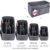 imageVercord Felt Purse Organizer Handbag Insert Liner Shaper Bag in Bags for Speedy Neverfull Tote Navy SmallGrey