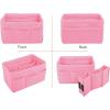 imageVercord Felt Purse Organizer Handbag Insert Liner Shaper Bag in Bags for Speedy Neverfull Tote Navy SmallPink