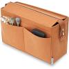 imageVercord Felt Purse Organizer Insert Onthego 35 Handbag Tote Bag Organizer Bag in Bag with Removable ZipperBrown
