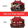 imageVercord Felt Purse Organizer Insert Onthego 35 Handbag Tote Bag Organizer Bag in Bag with Removable ZipperRed