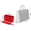 imageVercord Felt Purse Organizer Insert Onthego 35 Handbag Tote Bag Organizer Bag in Bag with Removable ZipperRed