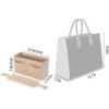 imageVercord Felt Purse Organizer Insert Onthego 35 Handbag Tote Bag Organizer Bag in Bag with Removable Zipperbeige
