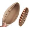 imageVercord Felt Purse Organizer Insert Pochette Handbag Insert Bag in Bag for Multi Pochette Accessories Add Zipper Pocket Brownbeige
