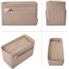 imageVercord Felt Zipper Handbag Tote Purse Duffel Backpack Organizer Insert Beige LargeBeige