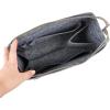 imageVercord Felt Zipper Handbag Tote Purse Duffel Backpack Organizer Insert Beige LargeDark Grey