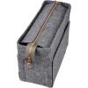 imageVercord Felt Zipper Handbag Tote Purse Duffel Backpack Organizer Insert Beige LargeDark Grey