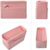 imageVercord Felt Zipper Handbag Tote Purse Duffel Backpack Organizer Insert Beige LargePale Pink