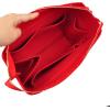 imageVercord Felt Zipper Handbag Tote Purse Duffel Backpack Organizer Insert Beige LargeRed