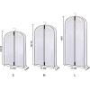 imageVercord Hanging Garment Bags Set of 3 Closet Clothes Storage Clear Dustproof Cover Suit Shirt Sweater Dress Coat with Zipper Light Blue236x39x396236x39x492236x39x59IN
