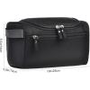imageVercord Mens Toiletry Bag Wash Travel Small Shaving Dop Kit Shower Bathroom Ditty Hygiene Bag BlackBlack