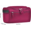 imageVercord Mens Toiletry Bag Wash Travel Small Shaving Dop Kit Shower Bathroom Ditty Hygiene Bag BlackBurgundy