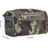 imageVercord Mens Toiletry Bag Wash Travel Small Shaving Dop Kit Shower Bathroom Ditty Hygiene Bag BlackCamo Dark Green