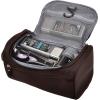 imageVercord Mens Toiletry Bag Wash Travel Small Shaving Dop Kit Shower Bathroom Ditty Hygiene Bag BlackCoffee