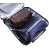 imageVercord Mens Toiletry Bag Wash Travel Small Shaving Dop Kit Shower Bathroom Ditty Hygiene Bag BlackCoffee