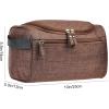 imageVercord Mens Toiletry Bag Wash Travel Small Shaving Dop Kit Shower Bathroom Ditty Hygiene Bag BlackFrosted Coffee