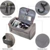 imageVercord Mens Toiletry Bag Wash Travel Small Shaving Dop Kit Shower Bathroom Ditty Hygiene Bag BlackFrosted Grey