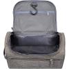 imageVercord Mens Toiletry Bag Wash Travel Small Shaving Dop Kit Shower Bathroom Ditty Hygiene Bag BlackFrosted Grey