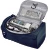 imageVercord Mens Toiletry Bag Wash Travel Small Shaving Dop Kit Shower Bathroom Ditty Hygiene Bag BlackNavy Blue