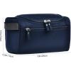 imageVercord Mens Toiletry Bag Wash Travel Small Shaving Dop Kit Shower Bathroom Ditty Hygiene Bag BlackNavy Blue