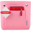 imageVercord Mini Slim Small Felt Purse Organizer Insert Inside Handbag Tote Pocketbook for Women BlackAMiniPink