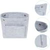 imageVercord Mini Slim Small Felt Purse Organizer Insert Inside Handbag Tote Pocketbook for Women BlackAminilight grey new
