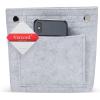 imageVercord Mini Slim Small Felt Purse Organizer Insert Inside Handbag Tote Pocketbook for Women BlackAminilight grey new