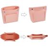 imageVercord Mini Slim Small Felt Purse Organizer Insert Inside Handbag Tote Pocketbook for Women BlackAminipale pink new