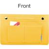 imageVercord Mini Slim Small Felt Purse Organizer Insert Inside Handbag Tote Pocketbook for Women BlackBMediumYellow