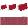 imageVercord Nylon Purse Organizer Insert for Hangbags Comestic Storage Toiletry Kit Bag in Bag with Zipper Pocket Black SRed