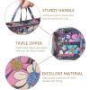 imageVercord Patterned Purse Handbag Tote Pocketbook Bag Organizer Insert with Zipper Handle for Women Large BlackFUGUIHUA
