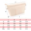 imageVercord Premium Nylon Purse Organizer Tote Handbag Insert Organizers Bag in Bag Zipper 13 Pockets 5 SizesBeige