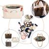 imageVercord Premium Nylon Purse Organizer Tote Handbag Insert Organizers Bag in Bag Zipper 13 Pockets 5 SizesBeige