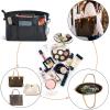 imageVercord Premium Nylon Purse Organizer Tote Handbag Insert Organizers Bag in Bag Zipper 13 Pockets 5 SizesBlack